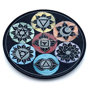Plato Quemador de Incienso Piedra de Jabón Esteatita Chakra