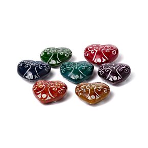 Quemador de Incienso Chakra Corazón Árbol de la Vida Esteatita Tallado Quemador de Incienso Chakra Corazón Árbol de la Vida Esteatita Tallado