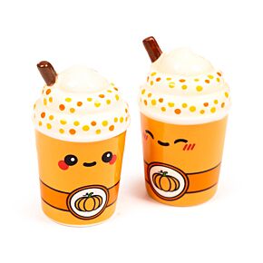 Set de Salero y Pimentero Latte de Calabaza Foodiemals Set de Salero y Pimentero Latte de Calabaza Foodiemals