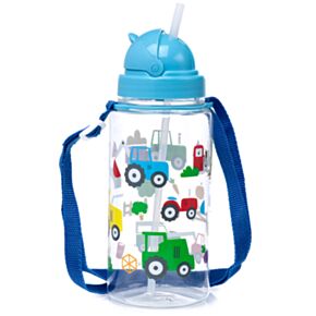 Botella de Agua Infantil Inastillable Pequeños Tractores 450ml