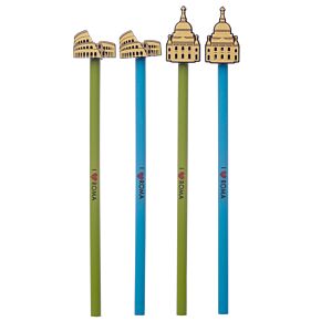 Lápiz con Tope de PVC I Love Roma