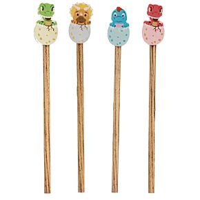 Lápiz con Tope de Goma de Borrar Bebé Dinosaurio Lápiz con Tope de Goma de Borrar Bebé Dinosaurio