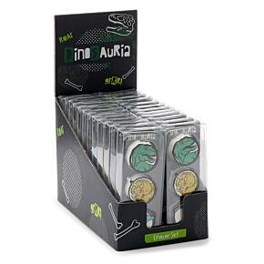 Set de 3 Gomas de Borrar Dinosaurio Dinosauria