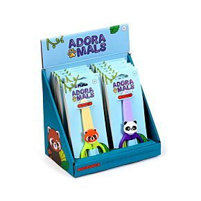 Tijeras Infantiles con funda y adorno de Animales Adorables Salvajes Adoramals