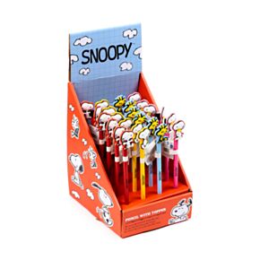 Lápiz con Tope de PVC Peanuts Snoopy & Woodstock