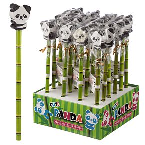 Lápiz con Goma de Borrar Oso Panda Adorable