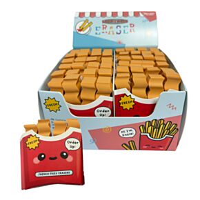 Set de 4 Gomas de Borrar Patatas Fritas Foodiemals 
