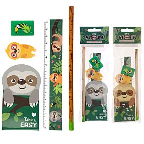 Set de 5 Piezas de Papelería Oso Perezoso Set de 5 Piezas de Papelería Oso Perezoso