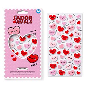 Pegatinas Corazón J'Adoramals XOXO