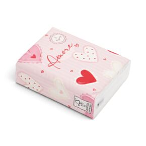 Pack de 8 Pañuelos Corazones Amore 