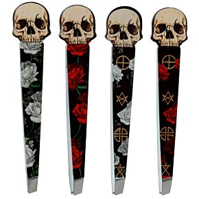Pinzas para Depilar Forma Calavera y Rosas Pinzas para Depilar Forma Calavera y Rosas
