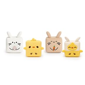 Juguete Estrujable Conejito y Pollito Squish Blox Primavera Springtime 