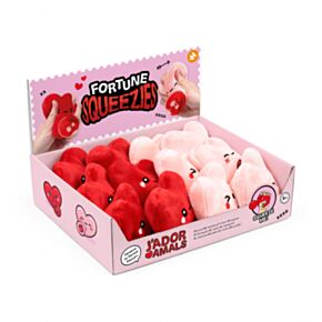 Juguete Estrujable Queasy Squeezies Corazón J´Adoramals de la Suerte  