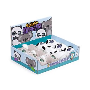 Juguete Estrujable de Peluche Queasy Squeezies Adoramals Oso Panda y Koala Juguete Estrujable de Peluche Queasy Squeezies Adoramals Oso Panda y Koala