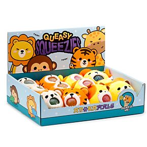 Juguete Estrujable de Peluche Queasy Squeezies Animales Adoramals del Zoo
