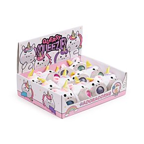 Juguete Estrujable de Peluche Queasy Squeezies Unicornio Adoracorns Juguete Estrujable de Peluche Queasy Squeezies Unicornio Adoracorns