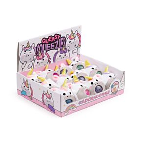 Juguete Estrujable de Peluche Queasy Squeezies Unicornio Adoracorns