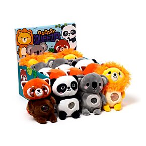 Juguete Estrujable de Peluche Queasy Squeezies Adoramals Zoo Mix#1