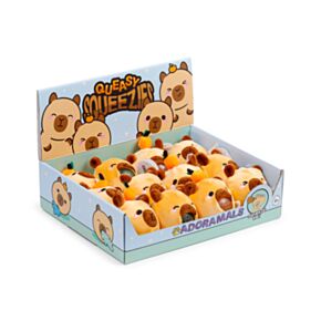 Juguete Estrujable de Peluche Queasy Squeezies Capibara