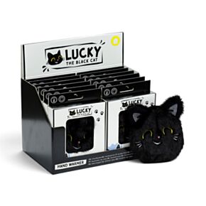 Calentador de Manos Manos Peluche Gato Negro Lucky The Black Cat 
