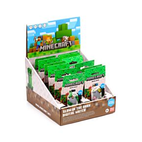 Reloj Digital de Silicona Minecraft Brilla en la Oscuridad