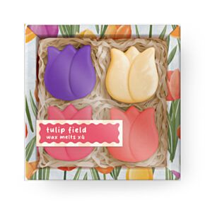 Set de 4 Ceras Artesanales Tulips Tulipanes Mum 