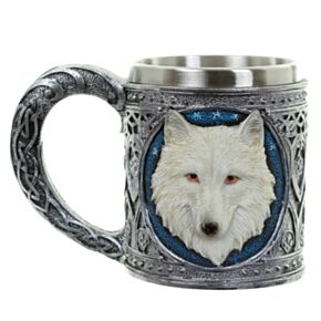 Jarra Decorativa Lobo Blanco