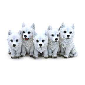 Figura Cinco Cachorros de Lobo Traviesos