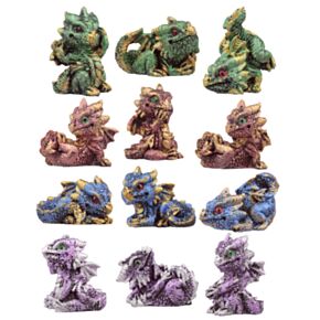 Figuras Dragón Colección Mundo de Dragones Bebé Cristal