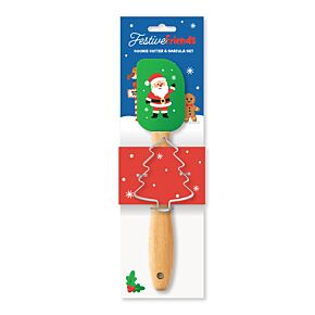 Set Espátula y Cortador de Galletas Árbol de Navidad Festive Friends  