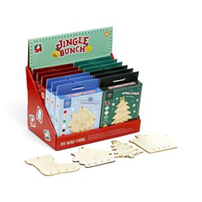 DIY Carrillón de Viento Navideño para Pintar Jingle Bunch