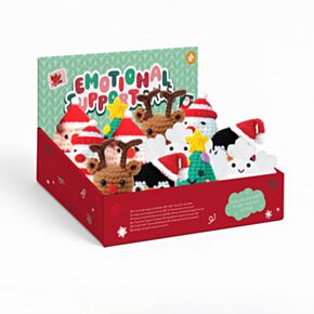 Surtido Navideño de Muñecos de Crochet con mensajes reconfortantes