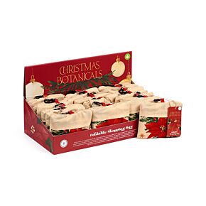 Bolsa Plegable de RPET Navidad Botánica 