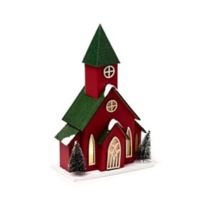 Casa Decorativa LED de Navidad Iglesia