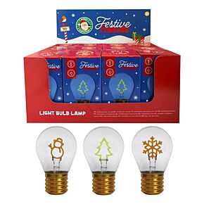 Lámpara LED Navideña con forma de Bombilla Festive Friends  