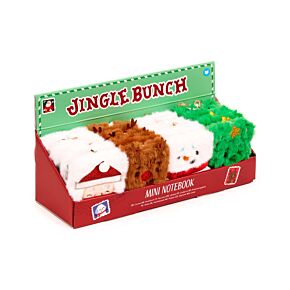 Mini Bloc de Notas de Peluche Navidad Jingle Bunch