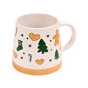 Taza de Gres Navidad con Hombre de Jengibre