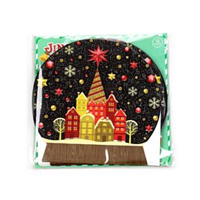 Paquete de 12 servilletas de Papel Bola de Nieve de Navidad