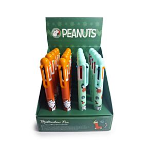 Bolígrafo Multicolor con 6 Colores Navidad Peanuts Snoopy & Woodstock 