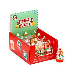 Bote de Árbol de Navidad con Mini Gomas de Borrar Jingle Bunch