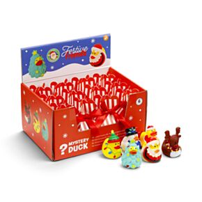 Juguete de Baño en Caja Sorpresa Pato Navideño Festive Friends 