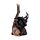 Figura Bruja Gato Negro con Escoba 