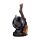 Figura Bruja Gato Negro con Escoba 