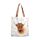 Tote Bag Reutilizable Vaca Escocesa Highland Coo