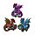 Set de 3 Figuras de Dragón Leyendas Oscuras Llave del Dragón del Poder