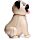 Muñeco Solar Perro Pug Carlino