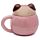 Taza de Cerámica con Tapa Perro Pug Pug Carlino