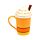 Taza de Cerámica con Tapa Foodiemals Latte de Calabaza