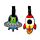 Set de 2 Etiquetas de Equipaje de PVC Space Cadet