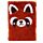 Libreta Peluda - Panda Rojo Animales Adorables Adoramals - Tamaño A5